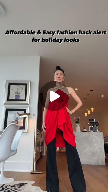 Ting Ma on Instagram: "Let’s unleash 6 stunning holiday looks with these super easy fashion hacks & this $43 pashmina scarf 🧣✨from a pretty minidress to designer tops and chic side wrap skirts. 🌟 Elevate your wardrobe effortlessly; I’ve tried countless scarves, and this one nails the perfect size and softness. 💖 No need to break the bank for designer vibes – and if red isn’t your hue, it also comes with 4 other fabulous colors! 🎨 Comment “scarf” , and I’ll send you the info . 💃 . . . . . . # #FashionHacks #PashminaPerfection #BudgetStyle#fashionhacksforgirls#fashionhack#styletips#styletipsforwomen#easyhack#styleover50#stylehacks#holidaylook" How To Turn Scarf Into Skirt, Scarf Hacks Skirt, Red Pashmina Dupatta Scarf, Festive Red Shawl Scarf, Bohemian Red Pashmina Scarf, Heart Top, Pashmina Scarf, Budget Fashion, Holiday Looks