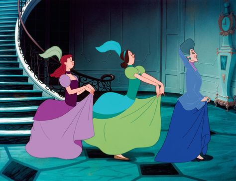 Disney Cinderella's Sister, Cinderella Stepsisters, Walt Disney Signature, Disney Signatures, Anastasia And Drizella, Disney Amor, Disney Female Characters, Evil Stepmother, 동화 삽화