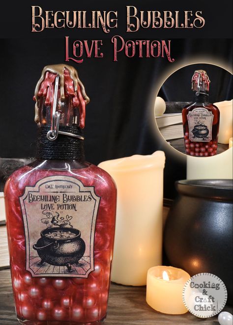 Halloween Potion Wine Bottles Diy, Potion Bottle Ideas For Halloween, Disney Potion Bottles, Witches Potion Station, Diy Halloween Potion Bottles Ideas, Fake Potions Diy, Potion Bottle Ideas, Diy Potion Bottles Liquid, Halloween Bottles Diy