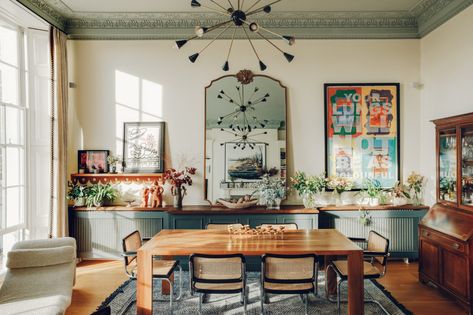 For Sale: Sussex Square II, Brighton, East Sussex | The Modern House Brighton Apartment, Eclectic French Country, Dining Room Inspo, The Modern House, Pierre Jeanneret, Craftsman Bungalows, Modern Eclectic, Home Vibes, Eclectic Interior