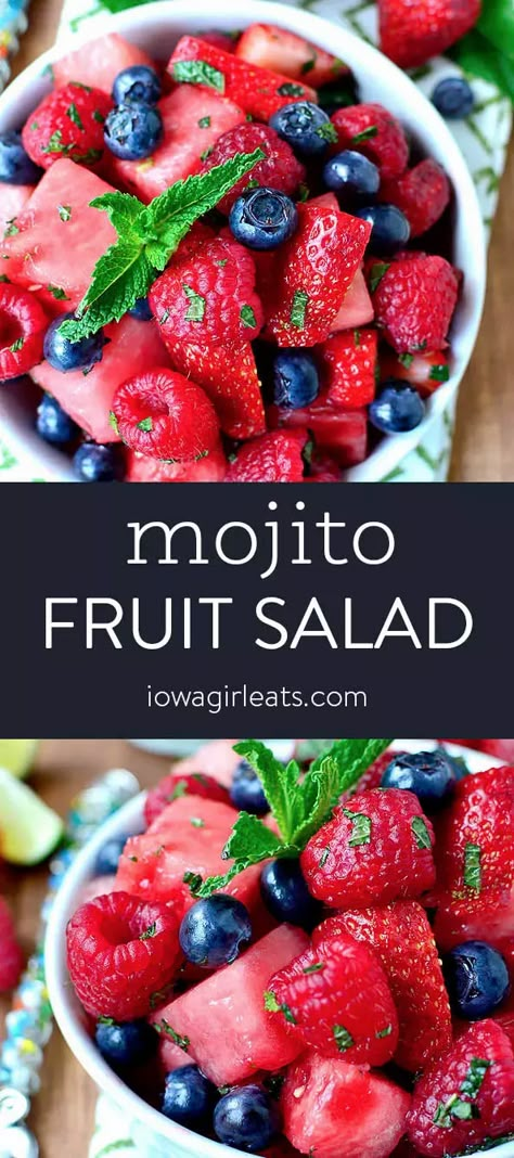 Fruit Salad Easy, Berry Salad, Iowa Girl Eats, Fruit Dishes, Fruit Salad Recipes, Slouchy Tee, Natural Juices, Juicy Fruit, Summer Fruit