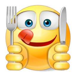 This adorable smiley is the perfect message to tell everyone your off to the kitchen with your two besties—your knife and fork! Wütender Smiley, Funny Emoji Combinations, Lach Smiley, Funny Emoji Texts, Animated Smiley Faces, Emoji Texts, Emoticon Faces, Images Emoji, Emotion Faces