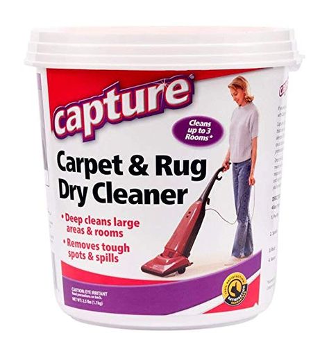 Amazon.com: Capture Carpet Dry Cleaner Powder 2.5 Pound - Resolve Allergens Stain Smell Moisture from Rug Furniture Clothes and Fabric, Mold Pet Stains Odor Smoke and Allergies Too: Health & Personal Care Best Carpet Cleaning Solution, Best Carpet Stain Remover, Carpet Cleaner Solution, Stain Remover Carpet, Carpet Cleaning Solution, Clothes Fabric, Upholstery Furniture, Professional Carpet Cleaning, Cats Pet