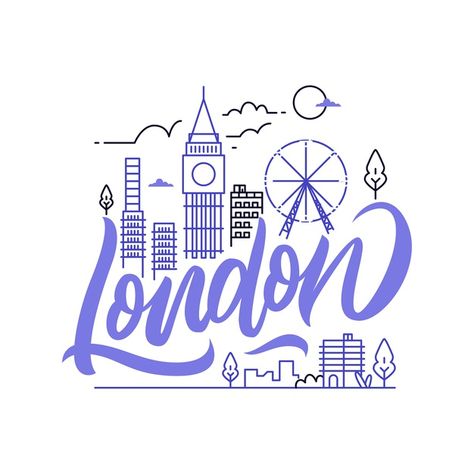 Brush Lettering Alphabet, London City Map, Design City, London Vibes, Lettering Download, London Logo, Tokyo City, City Vibes, How To Write Calligraphy