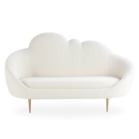 Cloud Silhouette, Upholstery Sofa, 포트폴리오 레이아웃, Cloud Shapes, Curved Sofa, Sofa Upholstery, Jonathan Adler, Settee, My New Room