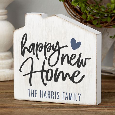 New Home Signs Personalized, Decorate A Shelf, Loan Originator, Realtor Ideas, Realtor Signs, Welcome To Your New Home, Real Estate Closing Gifts, Welcome Home Signs, House Shelves