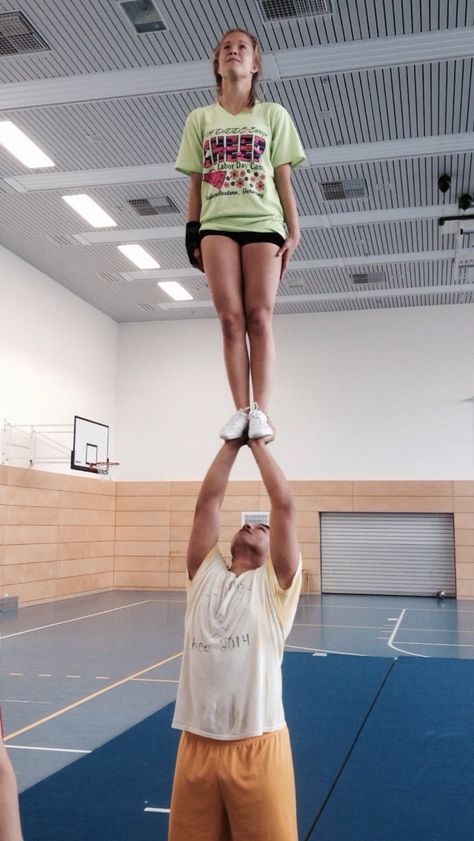 Cupie partner stunt .(: Cheerleading, Running