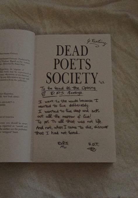 Dead Poets Society Book, Dead Poets Society Quotes, Dead Poets Society Aesthetic, Dead Poet Society, Taylor Album, Society Quotes, Oh Captain My Captain, To Be Read, Unread Books