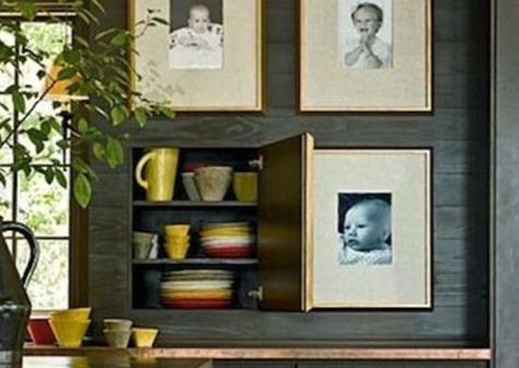 Hidden Storage - 10 Sly Spots to Put Your Stuff - Bob Vila Hidden Cabinet, Framed Cabinet, Creative Storage Solutions, Creative Storage, Affordable Decor, Smart Storage, Modern Country, Decorating On A Budget, Hidden Storage