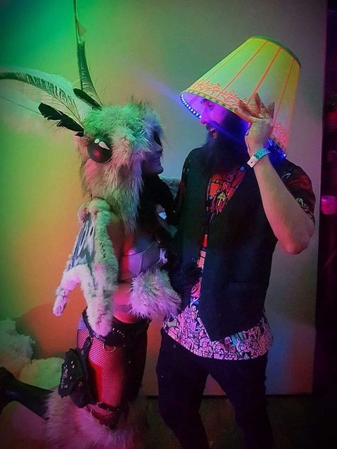 Moth Couple Costume, Womens Moth Costume, Luna Moth Halloween Costume, Animal Fairy Costume, Moth And Light Costume, Moth Costume Aesthetic, Moth To A Flame Costume, Moth And Flame Costume, Moth And Lamp Halloween Costume