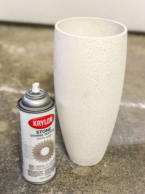 DIY Stoneware from a Thrifted Vase - Bless'er House Spray Painted Vases Diy, Spray Painted Lamps, Painting Old Vases, How To Spray Paint Glass Vases, Upcycle Vases Ideas, How To Paint Glass Vases, Spray Paint Glass Vases, Paint Glass Vase, Upcycle Vases