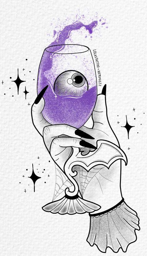 Eyeball With Wings Tattoo, Horror Drawings, Anime Arms, Wine Glass Tattoo, Wine Tattoo, Eyeball Tattoo, Flash Ideas, Food Tattoos, Horror Drawing