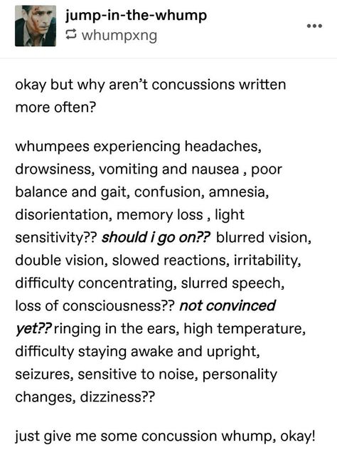 Concussion Writing Prompts, Combat Writing Tips, Writing Injuries Tips, Sickfic Art, Injury Prompts Writing, Whump Art Reference Drawing, Sickfic Writing Prompts, Writing Injuries, Injury Drawing Reference