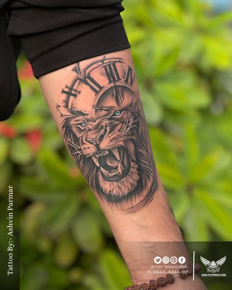 # Tattoo #Inked #Tattooldeas #TattooArt #TattooDesign # TattooInspiration #TattooArtist #TattoosOfinstagram #TattooLife # TattooCommunity #Tattooed #TattooLove #TattooedGirls #TattooedMen #Traditional Tattoo #NeoTraditional Tattoo #BlackworkTattoo #WatercolorTattoo #Minimalistlattoo #Geometriclattoo #1920tattoozhul #tattoobypankaj #tattoobypankaisharma #ahmedabad #8866444492 #gujarat #tattoo #unique Top Forearm Tattoos, Rip Tattoos For Dad, Lion Arm Tattoo, Tattoo Planet, Tiger Eyes Tattoo, Bicep Tattoos, Eye Tattoos, Spiral Tattoos, Tattoo Unique