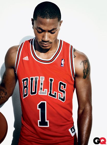 Derrick Martell Rose is a professional basketball player who currently plays for the Chicago Bulls of the NBA. Born in Chicago, he learned the game of basketball from his three older brothers.  google.com/derrikrose Rose Chest Tattoo, Bulls Basketball, Derek Rose, Memphis Tigers, Basketball Is Life, Chicago Sports, Derrick Rose, Gq Men, Qi Gong