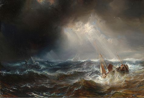 Theodore Gudin, Ocean Storm, Storm Art, Navi A Vela, Sea Storm, Rough Seas, Shadow Photography, Marine Art, Ship Drawing