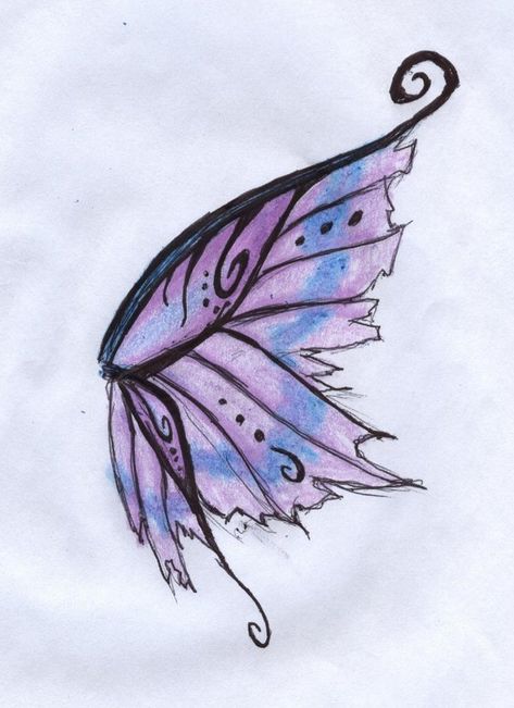 Drawing Faeries, Narwhal Tattoo, Fairy Wings Drawing, Fairy Wing Tattoos, Alas Tattoo, Diy Fairy Wings, Wing Tattoo Designs, Fairy Tattoo Designs, Fairy Drawings