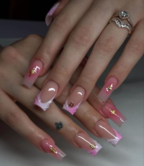 New Year Nails, Summer Nail Ideas, Hippie Nails, Nails Now, Colored Acrylic Nails, Simple Acrylic Nails, Dope Nail Designs, Bling Acrylic Nails, Nails 2024