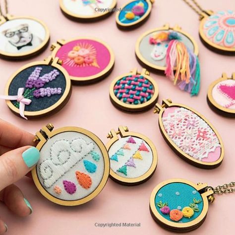 Mini Hoop Embroideries: Over 60 little masterpieces to stitch and wear: Sonia Lyne: 9781782216650: Amazon.com: Gateway Diy Embroidery Shirt, Mini Embroidery, Miniature Embroidery, Embroidery Hoop Wall Art, Diy Embroidery Patterns, Embroidery Gifts, Embroidery Flowers Pattern, 자수 디자인, Sewing Embroidery Designs