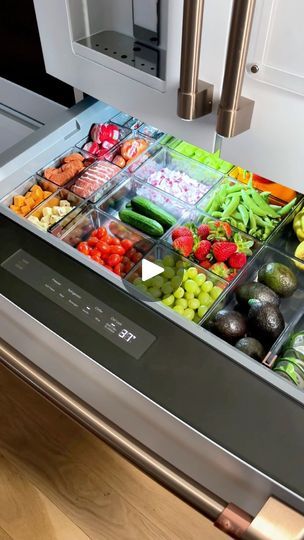 1.8M views · 19K reactions | make an at home salad bar with me 🥗🍇🍓🥬🥒🫶🏽 find all the 🔗 in comments 👇🏽 #organization #fridgeorganization #fridgerestock #walmartfinds #WalmartHome #LTKhome #fridge | queencarlene | queencarlene · Original audio Salad Bar At Home Ideas, Fridge Drawer Salad Bar, Salad Bar Fridge Drawer, Salad Bar In Fridge Drawer, Refrigerator Salad Bar, At Home Salad Bar, Fridge Salad Bar, Bar Fridge Ideas, Home Salad Bar