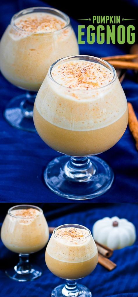 This easy Pumpkin Eggnog is fall take on the classic winter cocktail, and is ready start-to-finish in about 10 minutes. Pumpkin Eggnog, Spicy Candy, Winter Cocktail, Bourbon Cocktail, Champagne Taste, Christmas Friends, Eggnog Recipe, Egg Nog, Winter Cocktails