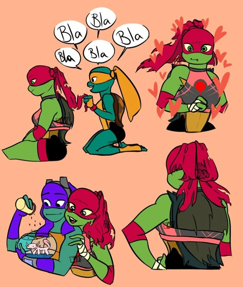 Female Ninja Turtle, Spongebob Anime, Tmnt Girls, Raphael Tmnt, Tmnt Fanart, Tmnt Movie, Female Ninja, Tmnt Comics, Ninja Turtles Funny