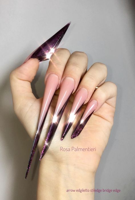 Super Long Nails, Long Pointed Nails, Solid Color Nails Acrylic, Almond Nails Gel, Extra Long Nails, Kylie Jenner Nails, Long Nail Art, Nails Kit, Solid Color Nails