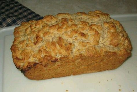 My very favorite Tastefully Simple product. Yep, it's the Beer bread. I've used beer, sprite, coke, and ginger ale in this and my absolute favorite is making it with ginger ale. Check out the entire line at www.johnbokin.com Oatmeal Bread Recipe, Spent Grain, Beer Bread Recipe, Bread Sweet, Grain Recipes, A Loaf Of Bread, Oatmeal Bread, Gluten Free Oatmeal, Yeast Bread Recipes