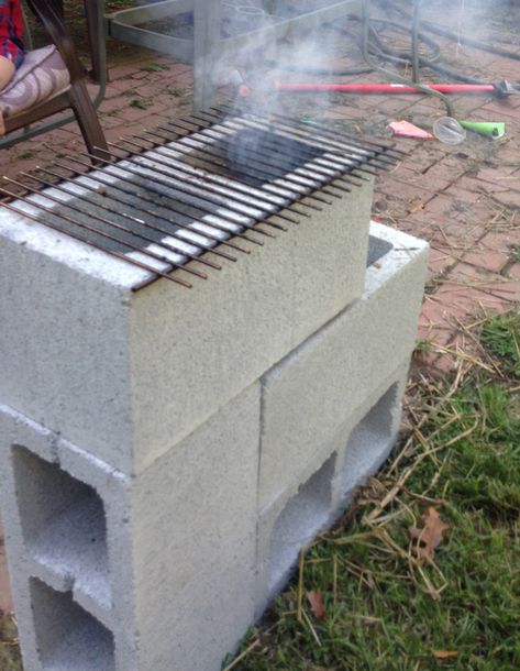 Block House Plans, Cinder Block House, Diy Rocket Stove, Diy Rocket, Diy Outdoor Fireplace, Block House, Cinder Blocks, Outdoor Stove, Rocket Stove