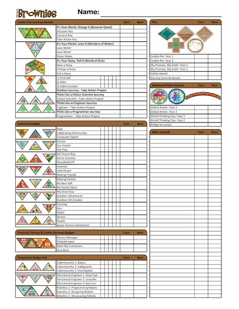 Girl Scout Brownies Meetings, Junior Badges, Girl Scout Levels, Brownie Quest, Girl Scout Brownie Badges, Girl Scout Daisy Activities, Brownie Badges, Girl Scout Troop Leader, Brownie Scouts