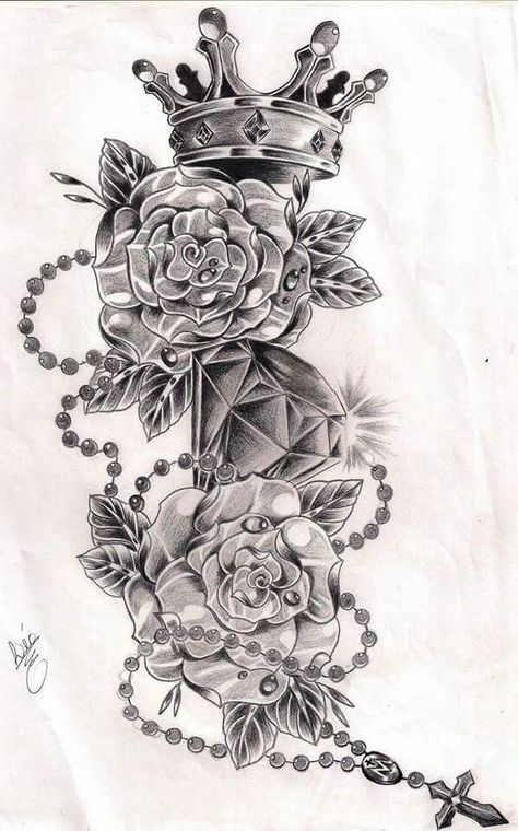 Diamond Sleeve Tattoo, Rose Tattoos For Women, Crown Tattoo Design, Forearm Sleeve, Diamond Tattoos, Forearm Sleeve Tattoos, Inspiration Tattoos, Dope Tattoos For Women, Stylist Tattoos