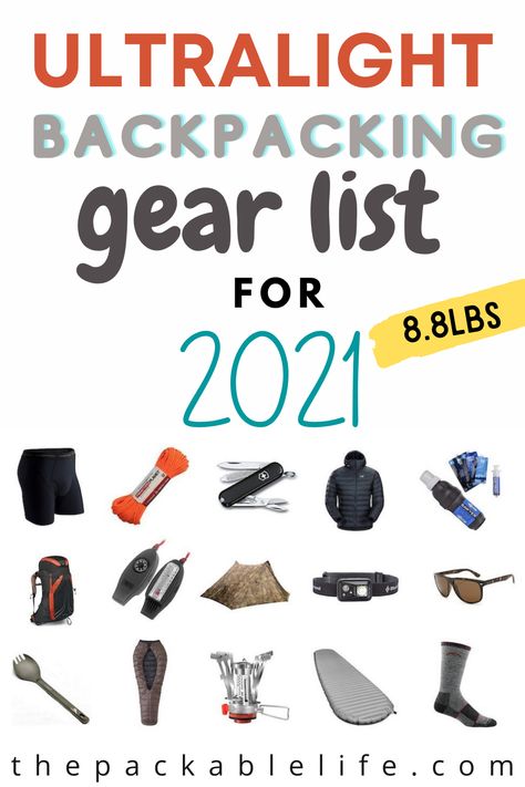 Backpacking Clothes, Lightweight Backpacking Gear, Hiking Gear List, Backpacking Gear List, Camping Gear Diy, Ultralight Backpacking Gear, Trekking Gear, Backpacking Essentials, Ultralight Camping