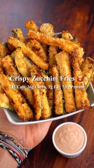 Crispy Zucchini Fries, Crispy Zucchini, Large Zucchini, Protein Ingredients, Savory Sides, Sugar Free Ketchup, Bariatric Eating, Pickle Jar, Air Dryer