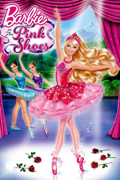 Barbie In The Pink Shoes, Ali Liebert, Pink Ballet Shoes, Shoe Poster, Prince Caspian, Barbie Shoes, Barbie Princess, Barbie Movies, Pink Shoes