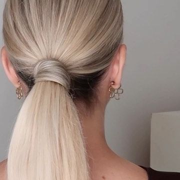 Hidden Hair Tie Ponytail, Easy Wedding Guest Updo, Tapered Fade Haircut, Hidden Ponytail, Tie Hack, Wedding Guest Updo, Hairstyle Ponytail, Easy Wedding, Ponytail Hairstyle