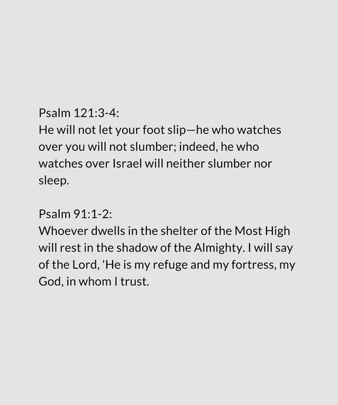 Bible verses to read before you sleep tonight No need to live in fear. Let Gods word go to work for you. He can do it! Follow for more content like this . . . . #biblestudy #biblenotes #jesusinspired #bibleverses #christian Bible Verses For Sleep, Bible Verse Before Sleeping, Bible Verses To Read Before Sleep, Instagram Bible Verses, Good Night Bible Verse, Verses To Read, Bible Verses About Fear, Verses About Fear, When You Cant Sleep