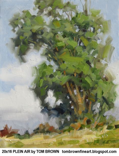 Oil Painting Trees, Tom Brown, Plein Air Landscape, Pastel Landscape, Impressionist Landscape, Abstract Art Landscape, Impressionist Paintings, Plein Air Paintings, Pastel Art