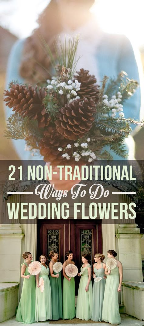 21 Beautiful Non-Traditional Ways To Do Wedding Flowers Flowers For The Bride, Vegetable Bouquet, Flowers Winter, Wedding Winter, Cheap Bridesmaid Dresses, Nontraditional Wedding, Ideal Wedding, Wedding Table Centerpieces, Lorde