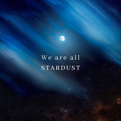 See more templates in my Canva portfolio 👉 https://partner.canva.com/olegnik ⭐️ This design meets the following characteristics: black blue full photo stardust quote sky we are all stardust stars eternity space Stardust Quotes, We Are All Stardust, Canva Portfolio, We Are Stardust, Space Quotes, Magical Quotes, Desired Reality, Space And Astronomy, Inspirational Videos