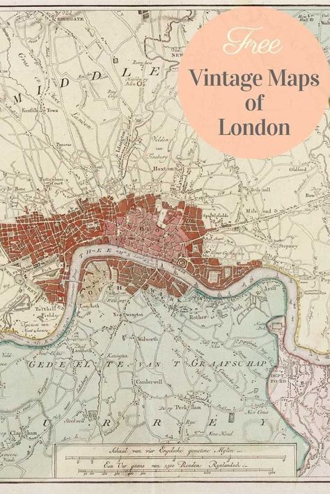 London is a fabulous City and one of my favourites. Here is a collection of some fabulous antique and vintage London maps to download for free. #map #maps #londonmap Cool Doodle Ideas, Old Maps Of London, Map Crafts, London History, Doodle Ideas, London Map, Picture Boxes, Printable Maps, Old Maps