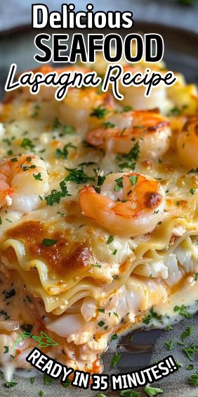 Seafood Lasagna Recipe Seafood Recipes Thanksgiving, Easy Bake Lasagna Recipes, Something New Dinner Ideas, Crab And Shrimp Lasagna, Seafood Ravioli Lasagna, Marry Me Seafood Lasagna Recipe, Easy Seafood Lasagna, Seafood Lasagna Recipe Roll Ups, Seafood Lasagna Recipe Best