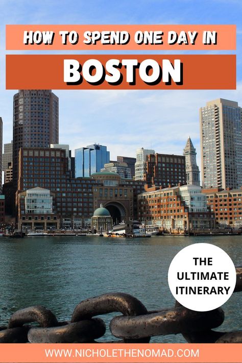 How to spend one day in Boston! Boston is one of the most beautiful cities on the east coast and the perfect place for a getaway year-round! You can learn about its history, walk along the water, visit museums, see a sports game, and enjoy delicious food! And the best part? You can see many of the must-see attractions in Boston in one day! This guide has everything you need to know about the best itinerary for spending one day in Boston.