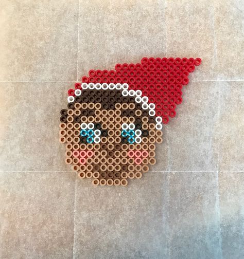 Perler bead Elf on the Shelf #perler #elfontheshelf #christmas #diy Elf Perler Beads, Perler Christmas, Garden Sticks, Cross Stitch Skull, Bead Templates, Christmas Perler Beads, Shelf Elf, Christmas Beads, Perler Ideas