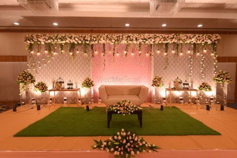 Photo From Chandini + Alif - By Maritus Events and Wedding Planners Simple Stage Decorations Wedding Indian, Simple Wedding Backdrop Reception, Stage Decorations Event Backdrops, Engagement Decorations Indian Simple, Marriage Stage Decoration, Mango Wedding, Marriage Stage, Engagement Stage, Indian Wedding Decorations Receptions