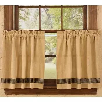 Tier Curtains : Page 5 : Target 1910 Kitchen, Farmhouse Curtain Rods, Check Curtains, Country Kitchen Cabinets, Curtains Kitchen, Burlap Curtains, Tier Curtains, Farmhouse Curtains, Park Designs