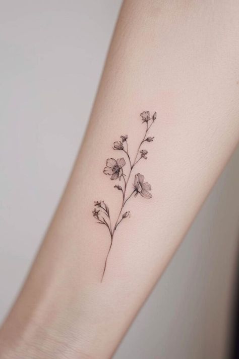 Hawthorn Flower Tattoos, Dainty Plant Tattoo, Hawthorne Tattoo, Hawthorn Flower Tattoo, Unique Flower Tattoos, Wild Rose Tattoo, Tattoos Beautiful, Plant Tattoo, Birth Flower Tattoos