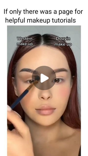 Makeup tutorials 💋 on Instagram: "Western vs Douyin 

Credit - 

#douyin #western #makeuplovers #makeupgeek" Rodeo Makeup, Cowgirl Makeup Ideas, Western Makeup Looks, Cowgirl Makeup, Makeup Mistakes, Makeup Step By Step, Doll Makeup, Makeup Looks Tutorial, Make Mistakes