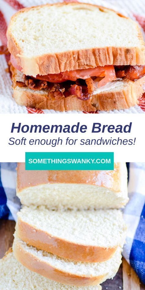 Store Bought Bread Recipes, Taste Of Home Bread Recipes, How To Store Homemade Bread, Store Homemade Bread, Sandwhich Bread, Homemade Bread Recipe, Homemade Sandwich, Bread Soft, Bread Maker Recipes