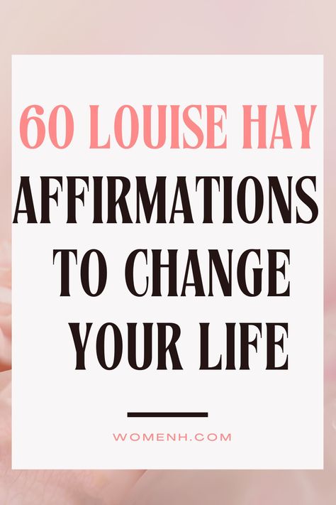 Affirmation For Good Health, Mirror Work Louise Hay, Louis Hay Quotes, Healing Affirmations Self Love, Health Affirmations Positive, Louise Hays, Health Manifestation Affirmations, Health And Wealth Affirmations, Life Changing Affirmations