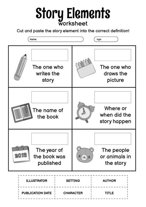 This 1st grade story elements worksheet provides exercises to help young students understand and identify story elements such as characters, setting, and plot. Engage your students in the world of storytelling with interactive and fun activities that reinforce their grasp of foundational reading concepts. Encourage critical thinking and foster a love of reading with this educational resource for your 1st grade class. #StoryElements #ReadingComprehension #EarlyEducationTrivia #1stgradestory Teaching Story Elements, Story Elements Activities, Story Elements Graphic Organizer, Story Elements Worksheet, Plot Activities, Creative Writing Worksheets, First Grade Reading Comprehension, Telling Time Worksheets, First Grade Phonics